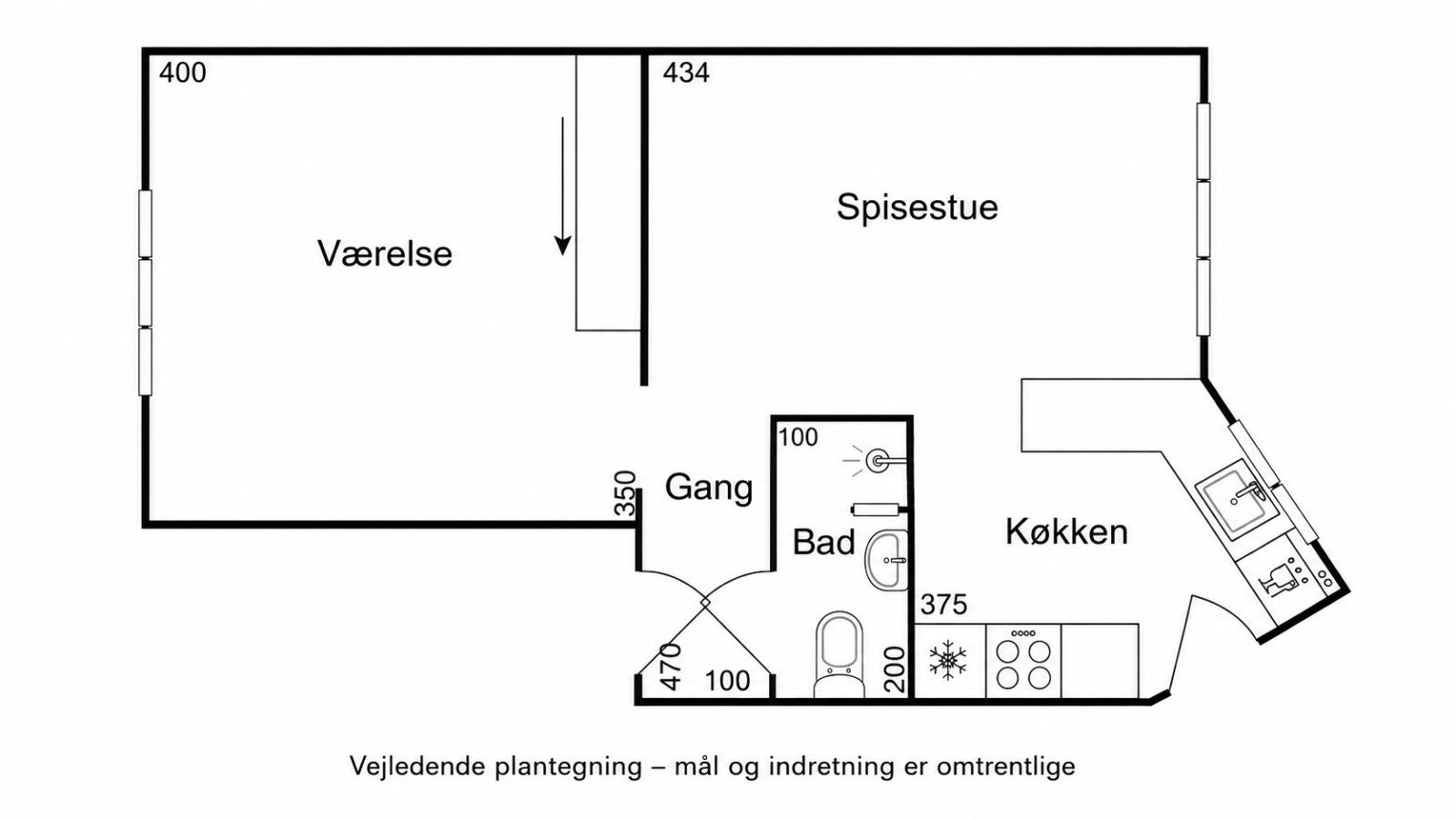 1-Bedroom Apartment · København i København – billede 8